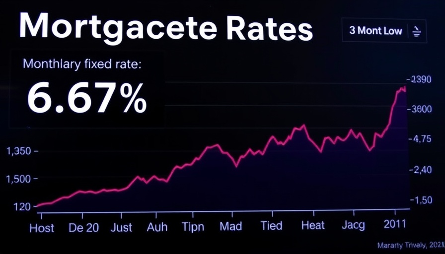 Chart showing mortgage rates at 3-month lows with 30-year fixed rate.