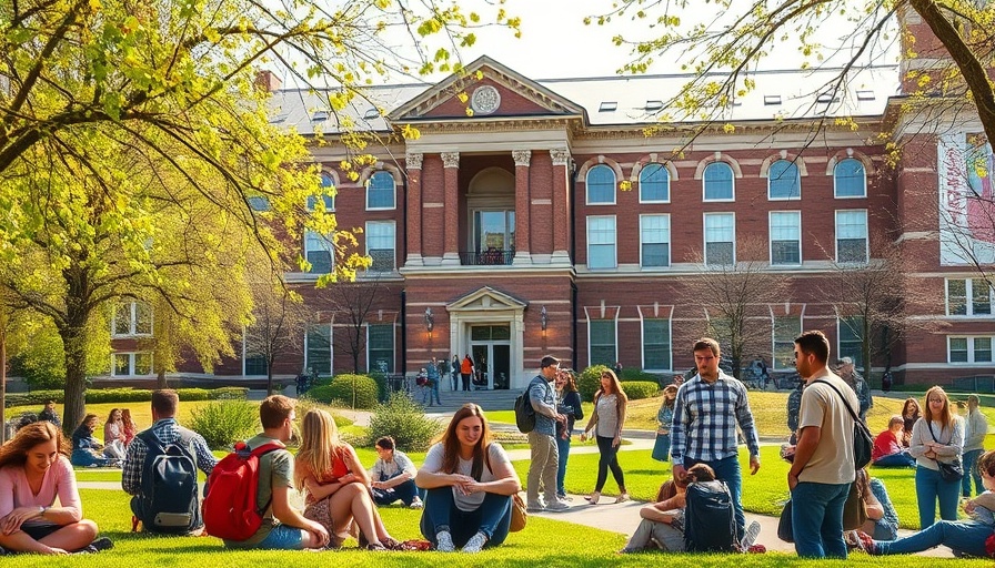 Students on vibrant campus of top public university, 2025 Best Colleges.