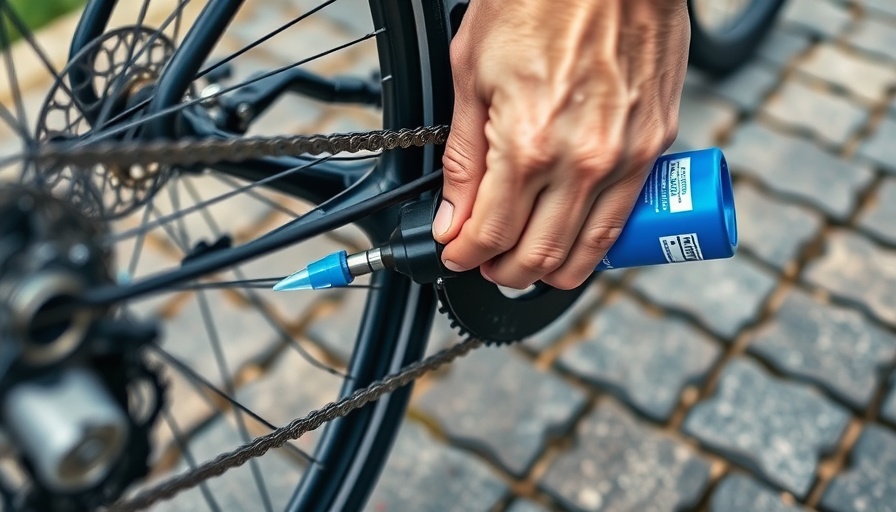 Efficient bicycle chain cleaning technique in action.