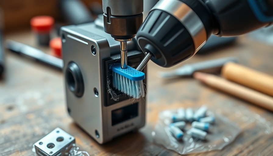DIY bike chain cleaning device tips with a toothbrush and drill.