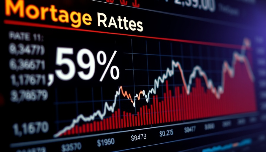 Infographic of mortgage rates rising after employment data.