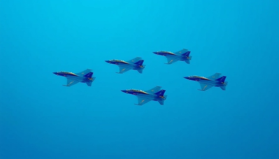 Abstract blue jets represent Aerospace and Defense ETFs