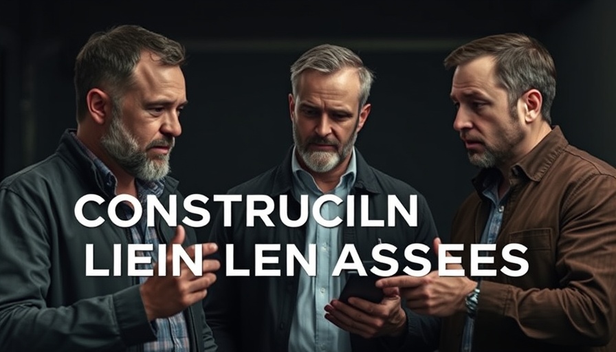 Focused discussion on construction lien disputes with engaging expressions.