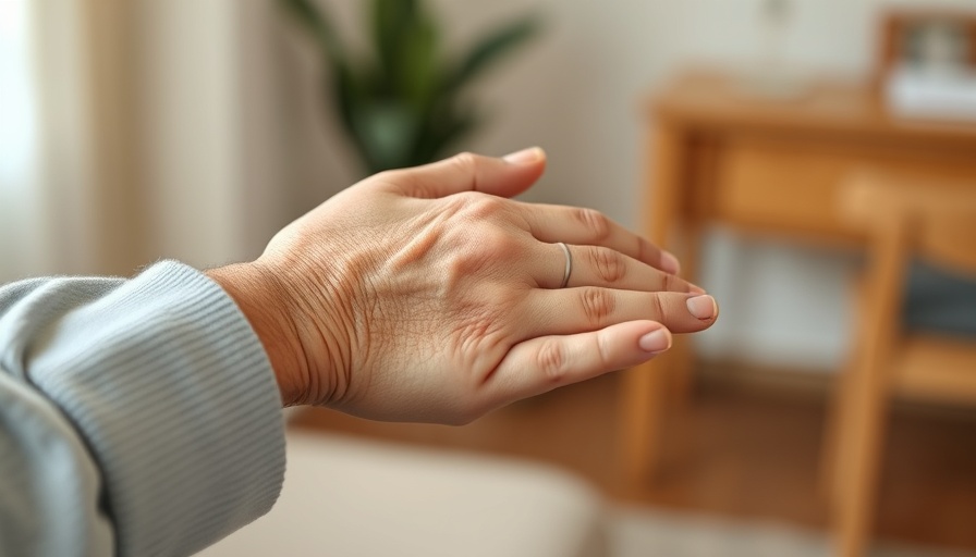Elderly hands receiving support, symbolizing osteosarcopenia and osteoarthritis risk.