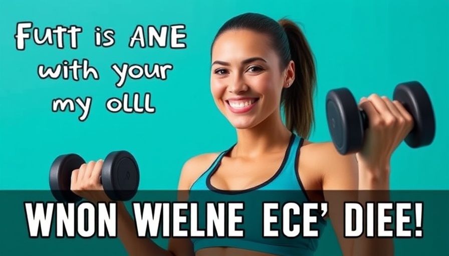 Woman demonstrating beginner dumbbell routine for pain-free exercise.