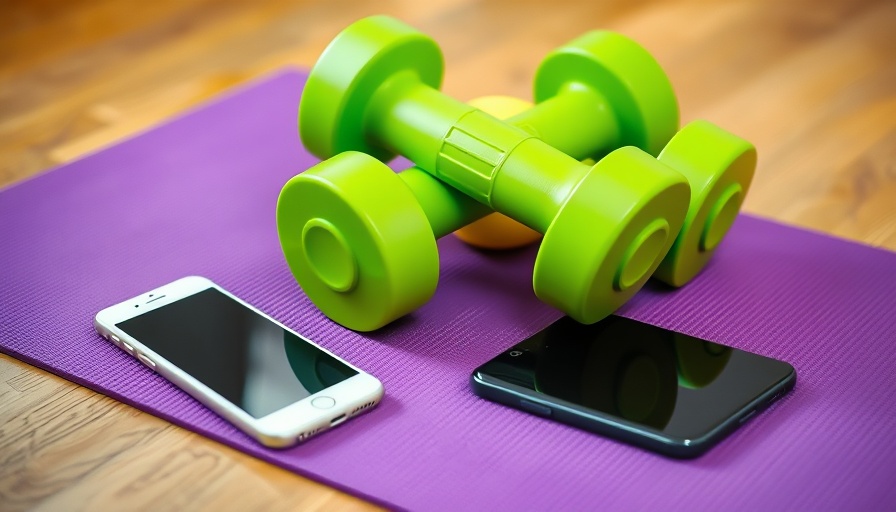 Exercise equipment including dumbbells and a ball on a mat, related to pickleball sports expenses HSA eligibility.