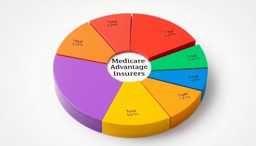 Medicare Advantage market concentration pie chart with insurer shares.