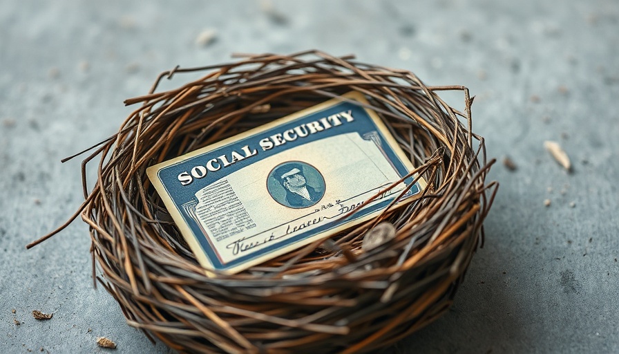 Vintage Social Security card in nest symbolizing 2026 COLA data shift.