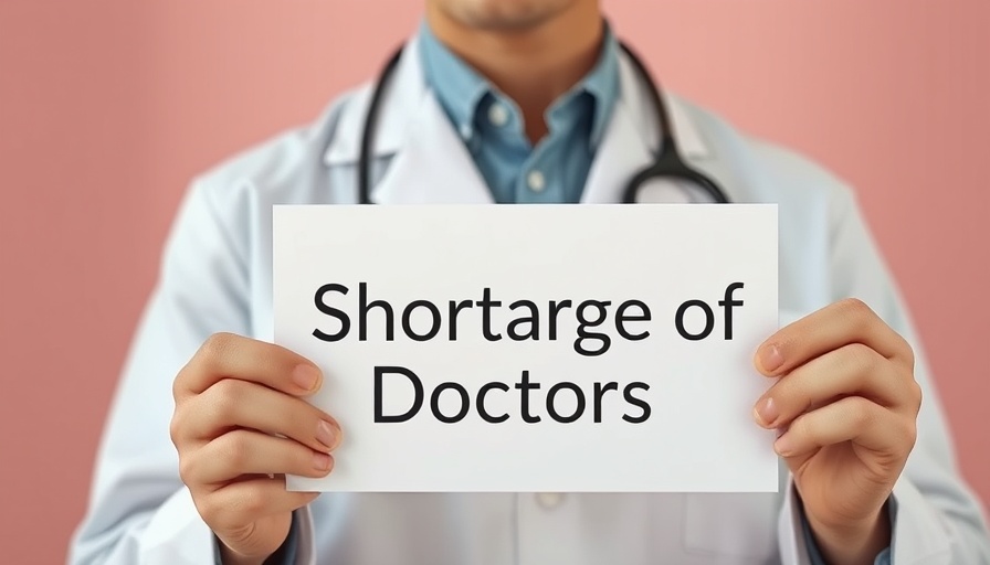 Doctor holding 'Shortage of Doctors' sign, Punjab Specialist Doctors skip Bond Service.