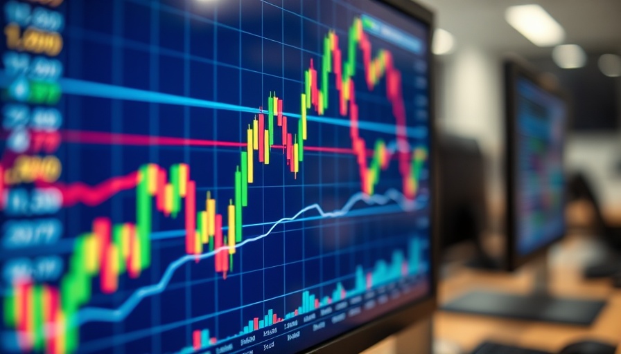 Stock market graphs showing today's new highs and retail sales.