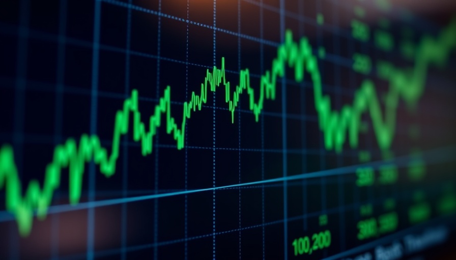 Bond market trends chart with rates and fluctuations.