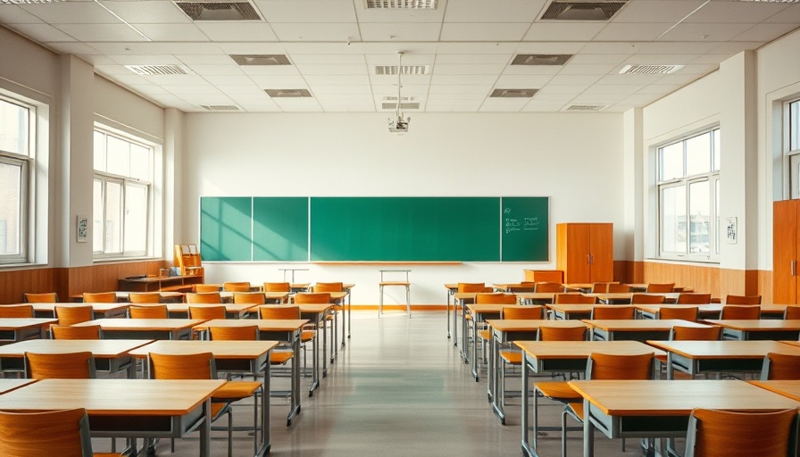 Empty classroom for PG Medical Seats Tamil Nadu expansion.