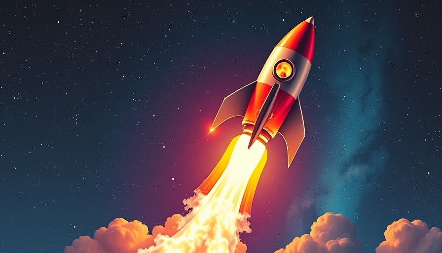 Growth of fraud prevention tools symbolized by a rising rocket.
