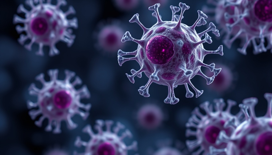 Microscopic view of cancer cells highlighting protein role in blood cancer growth.