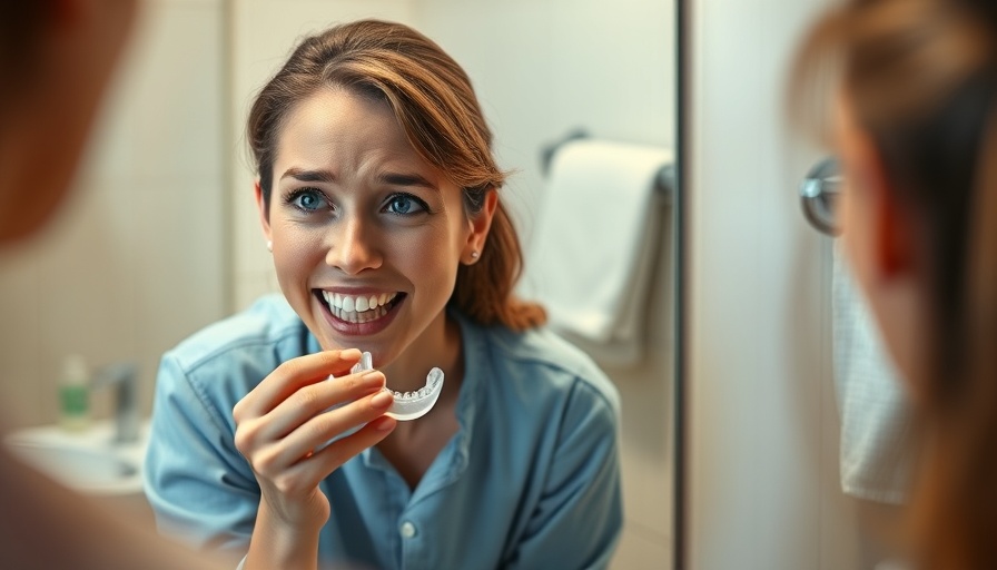 Two women preparing for a dental appointment in a bathroom, one showing anxiety.