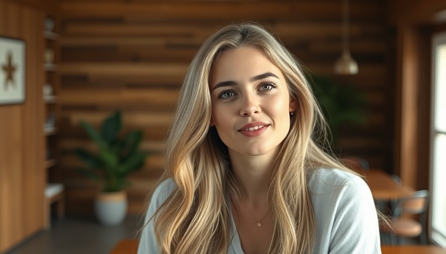 Young woman discussing hard wellness truths indoors.