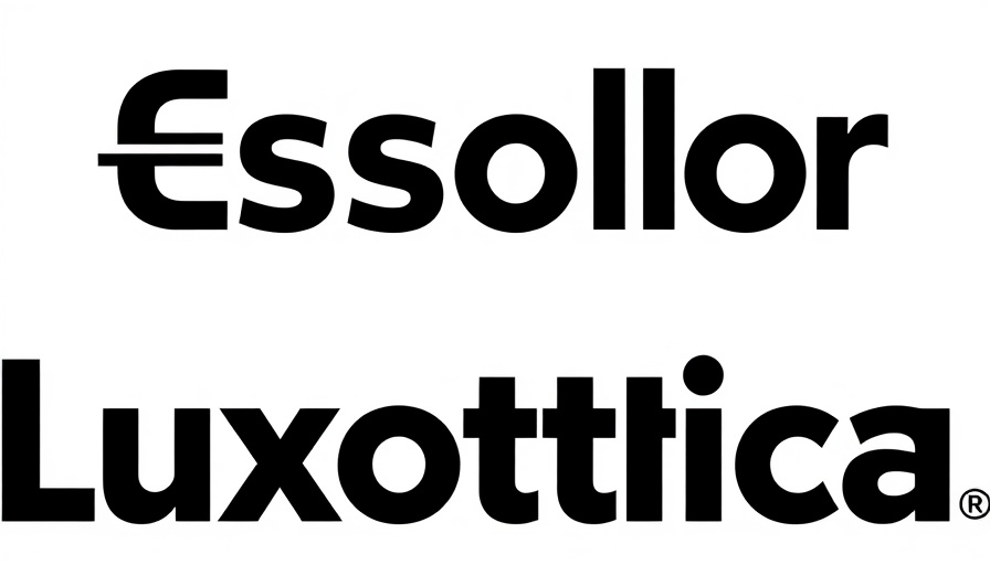 EssilorLuxottica's logo highlighting med-tech innovations.