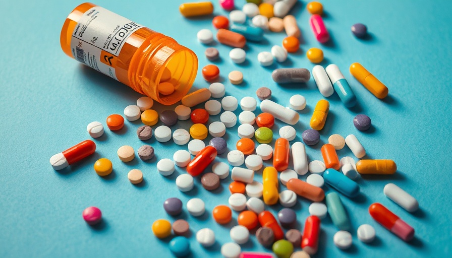 Pharmacy Colleges in Maharashtra concept with pills and red text.