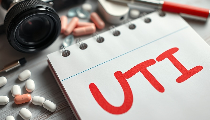 UTIs short-term risk heart attack stroke with medical items.