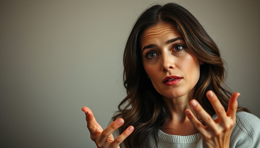 Woman discussing emotions, addressing anxiety and stress.