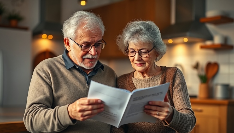 Elderly couple reviewing document for Patients Deserve Price Tags Act