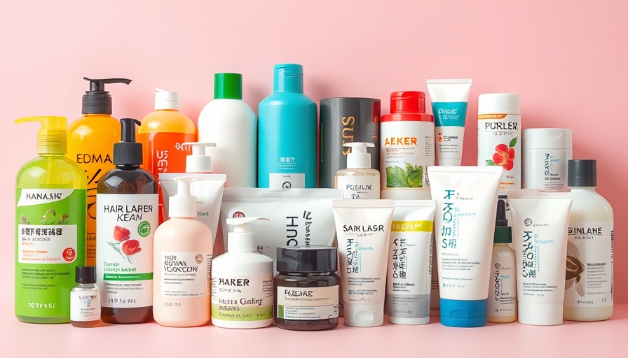 Best Korean Hair-Care Products displayed against a light pink background.