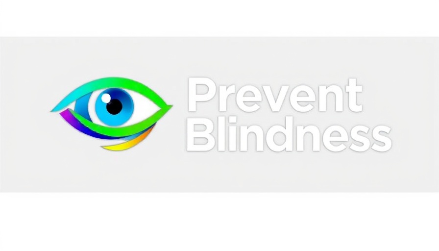 Colorful logo of Prevent Blindness organization, diabetes and eye health advisory committee