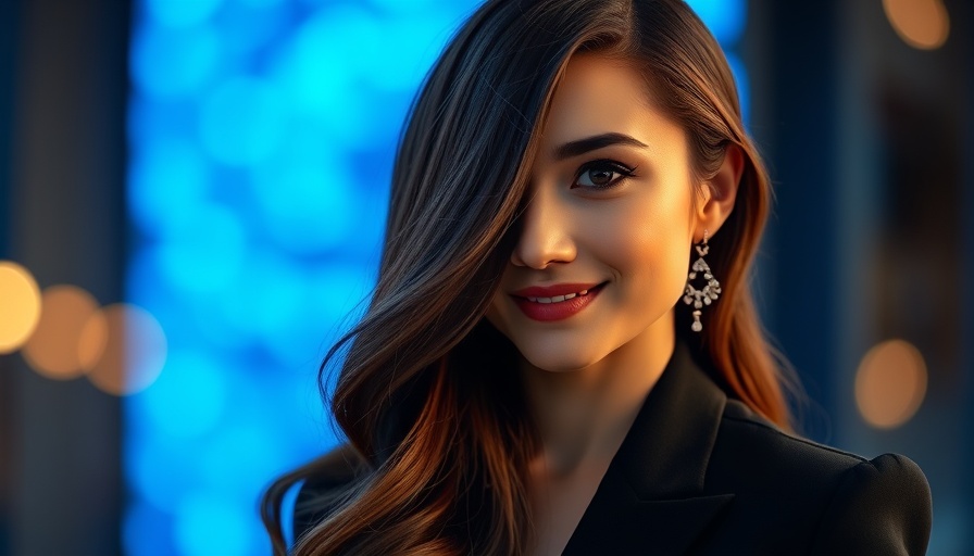 Elegant woman with diamond earrings in a soft-focused, warm-lit photo.