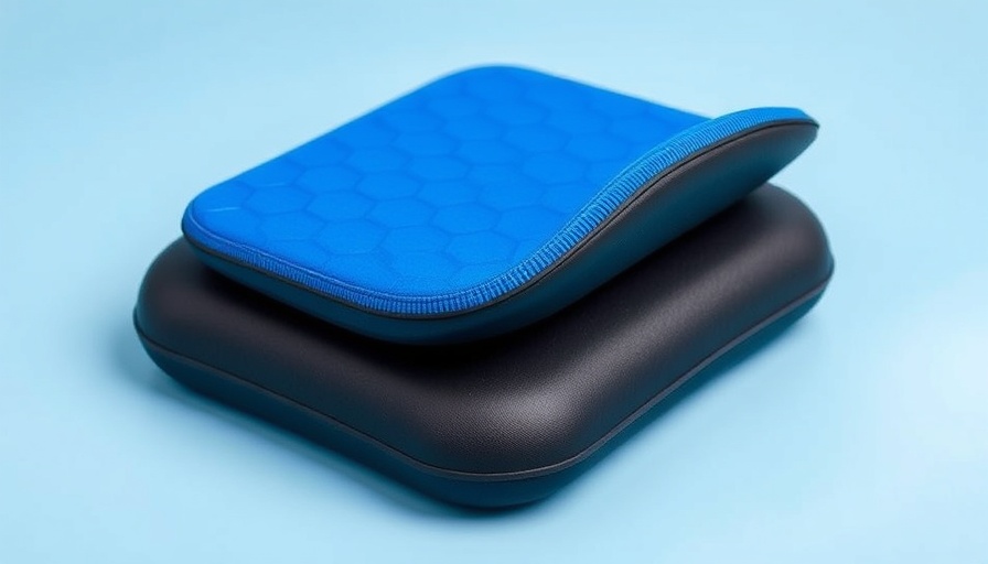 Best Gel Seat for Back Pain in bright blue.