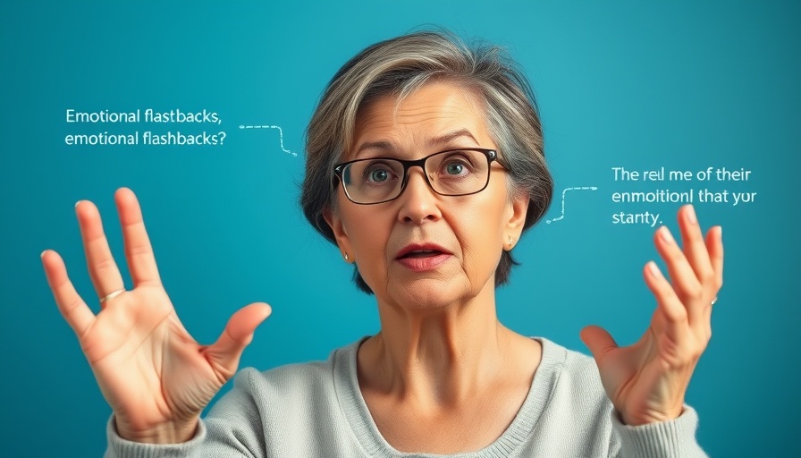 Concerned woman explaining emotional flashback strategies