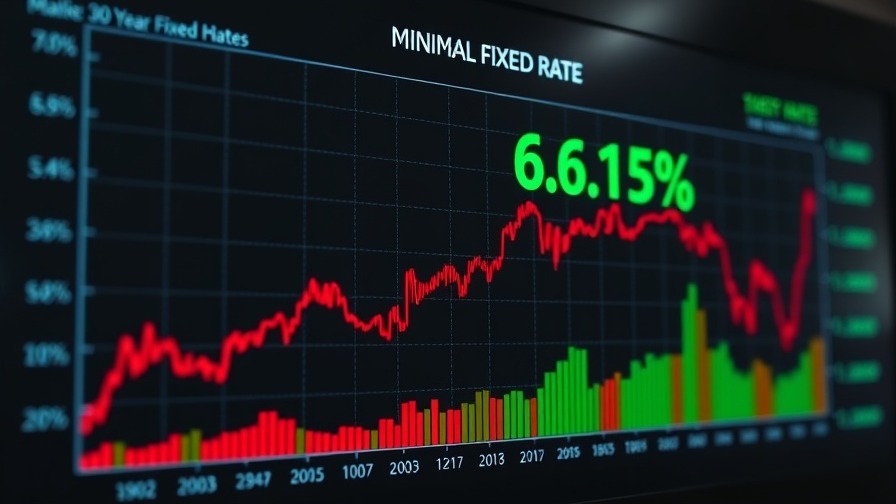 Detailed financial chart showing mortgage rates rise with index values.