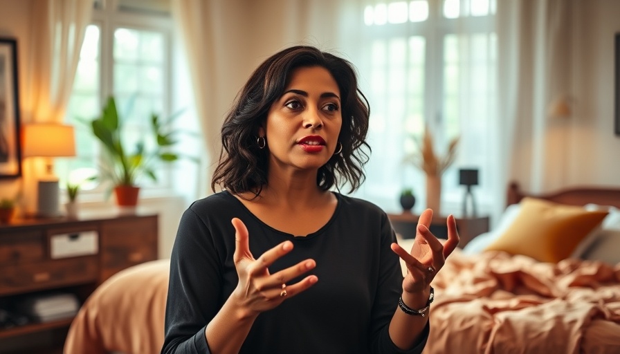 Cozy condo bedroom with woman discussing renovation topics.