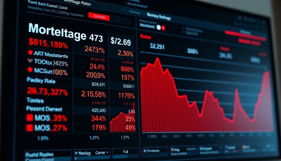 Mortgage rates update August 2025; financial dashboard with rates and trends.