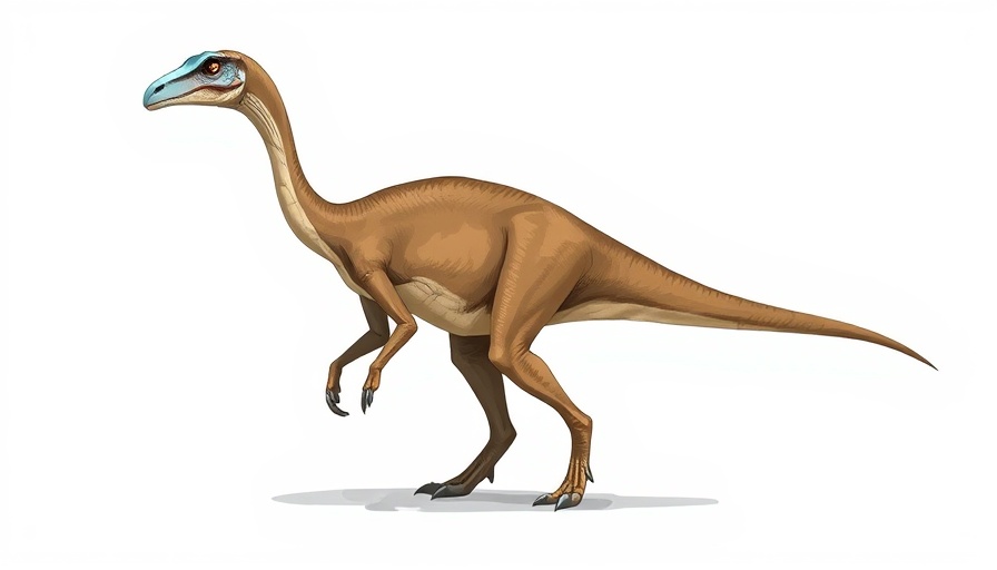Illustration of a dinosaur related to osteomyelitis in ancient dinosaurs.