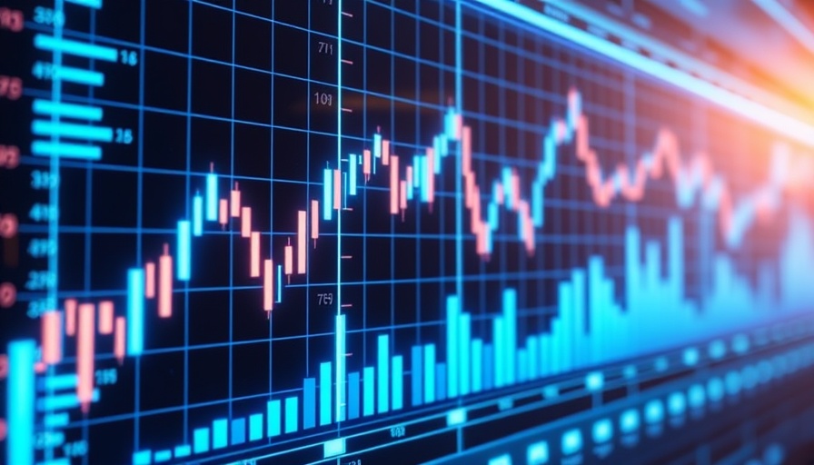 Futuristic stock market chart illustrating trend shifts.