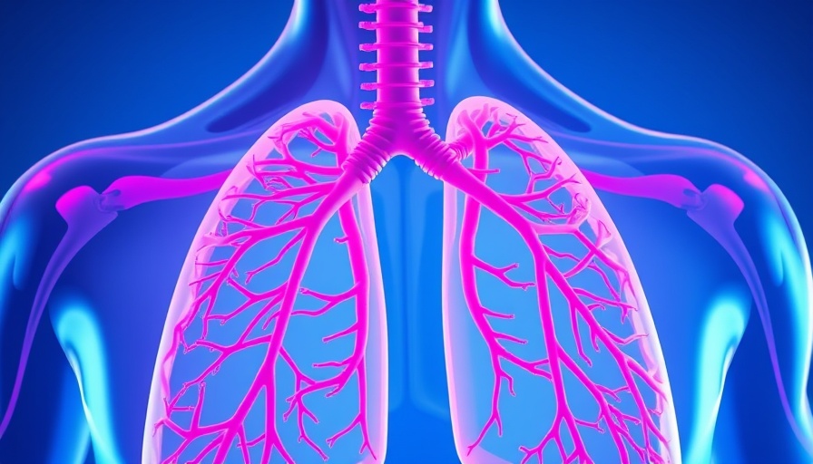 3D illustration of bronchi for macrolide therapy in bronchiectasis.