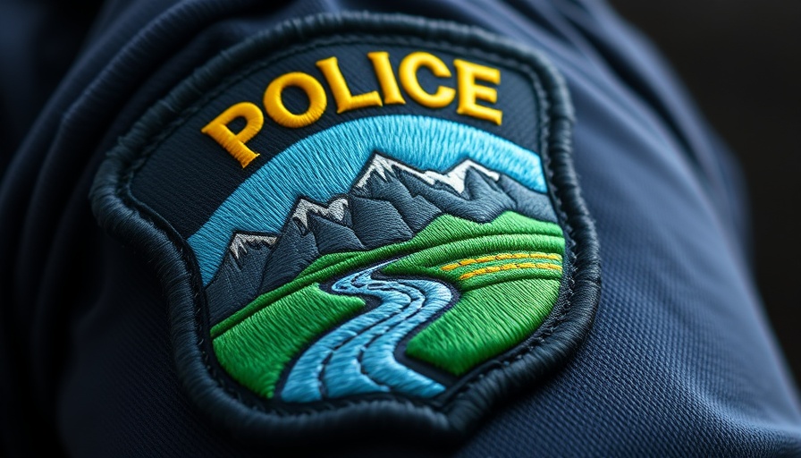 Police badge close-up, addressing elder scams prevention.