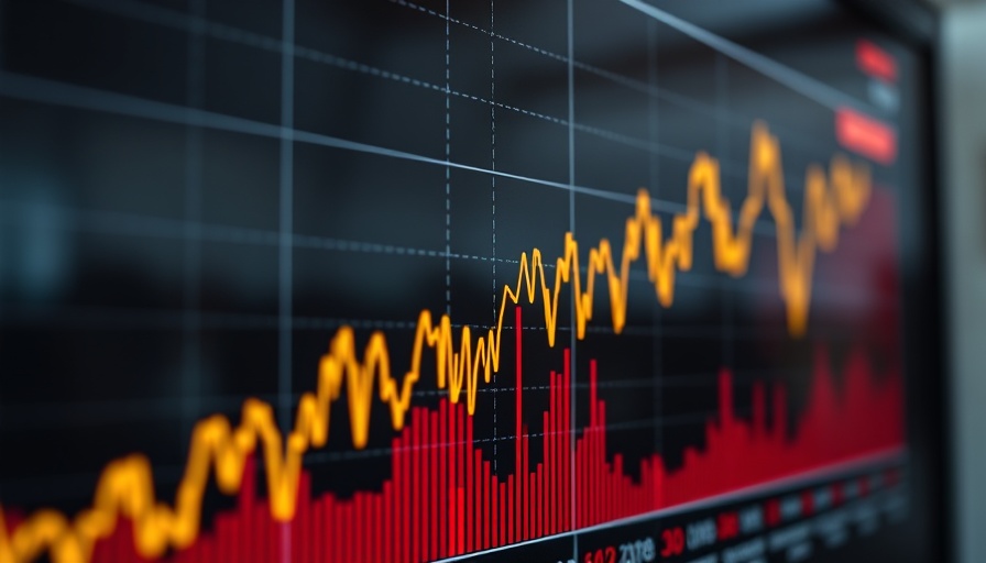 Graph of mortgage rates September 2025 on a digital screen.
