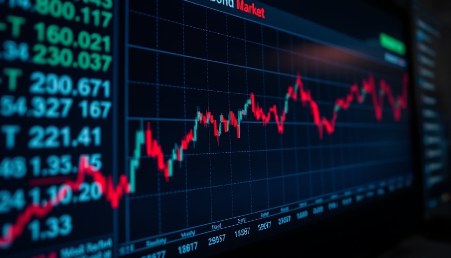 Financial chart showing bond market trends and updates.
