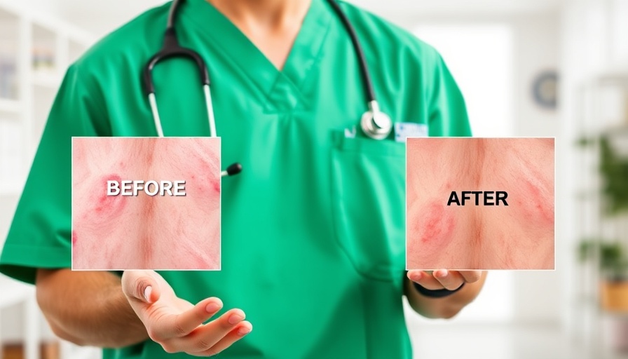 Veterinarian discusses hypochlorous acid for pet care with before and after images.