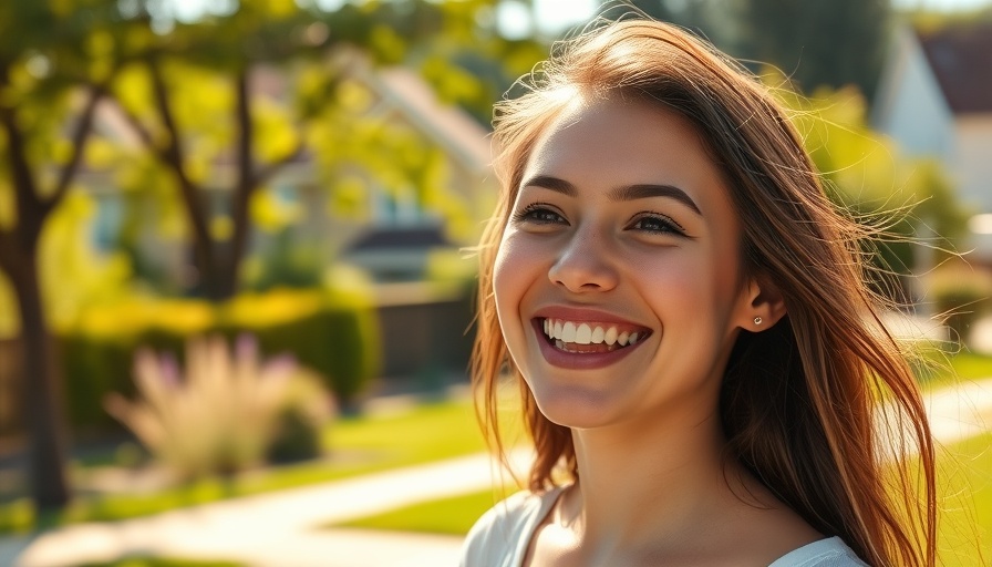 Woman enjoying sunshine, fitness and wellness outdoors