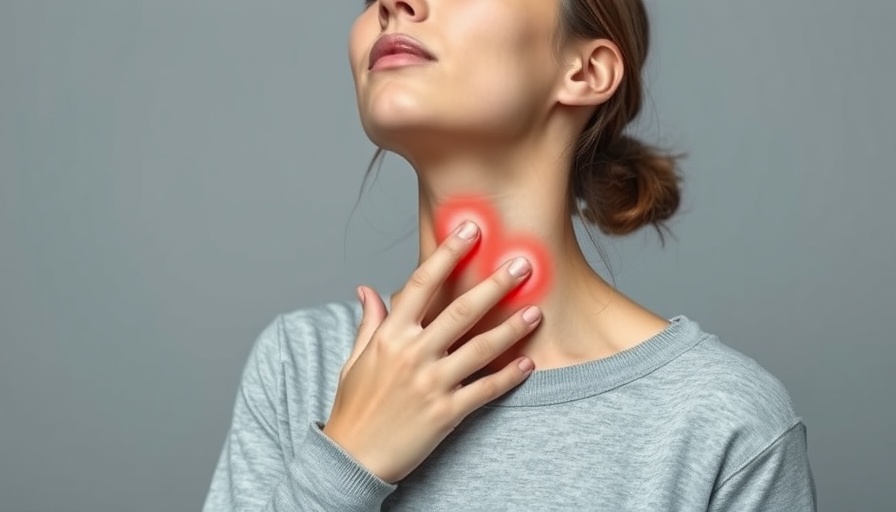 Woman with throat discomfort illustrating magnesium boosts PPI therapy.
