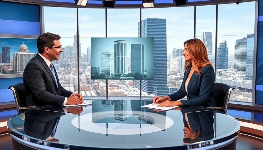 News anchors discuss back pain treatments in studio.