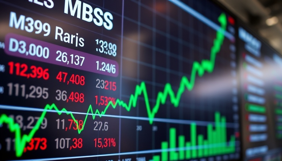 Data-Driven Rally in bond market with green trend chart.