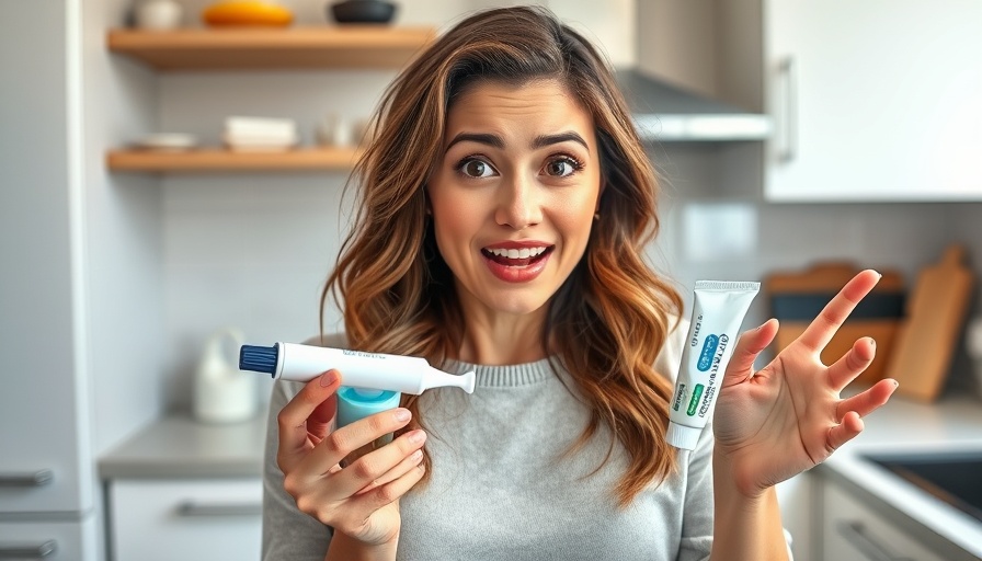 Concerned woman highlights tooth care practices to avoid.
