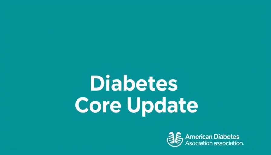 Diabetes management advancements podcast cover with microphone graphic