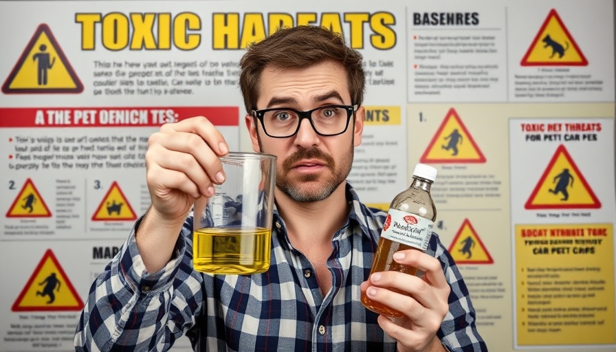 Toxic threats for pets highlighted in educational image.