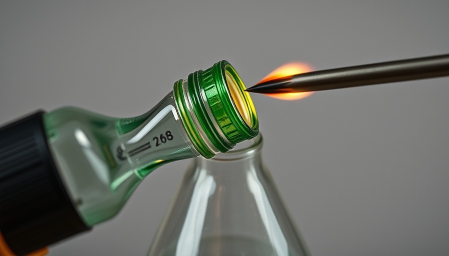 Creative DIY kitchen ideas: shaping a plastic bottle with heat.
