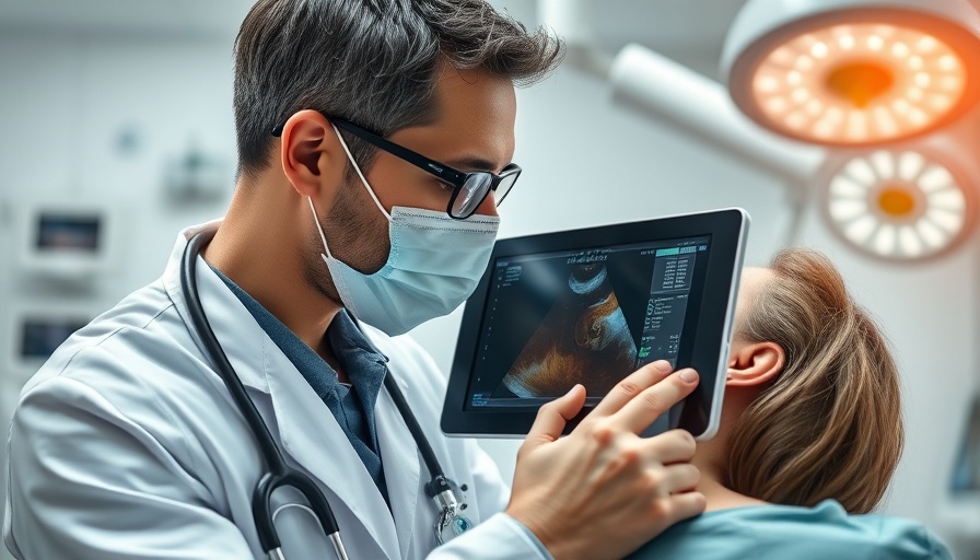 Procedure depicting microwave ablation treatment for hyperthyroidism.