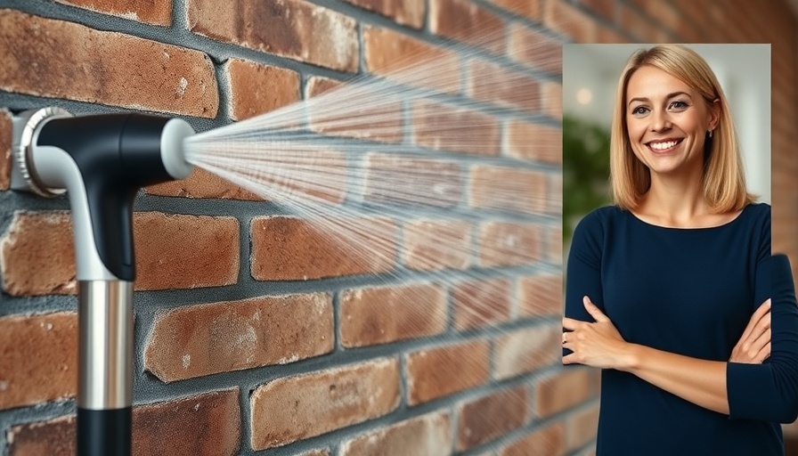 Using a water flosser for house cleaning, unique method shown.
